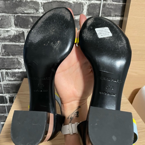 Pierre Hardy Memphis Leather Colorblock Sandals - Picture 9 of 10